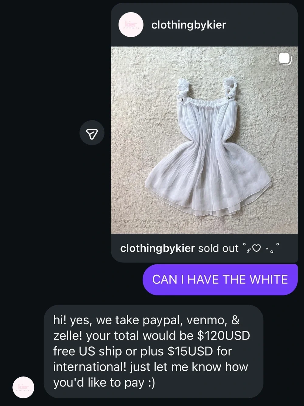 Vintage Victoria's Secret White Pleated Mini Dress